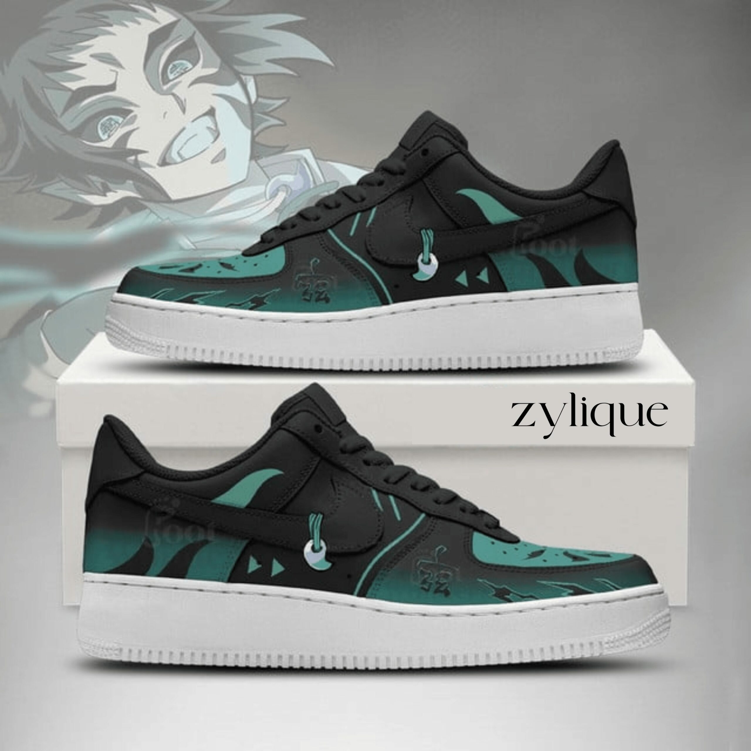 Kaigaku - Demon Slayer AF1 Style Shoes