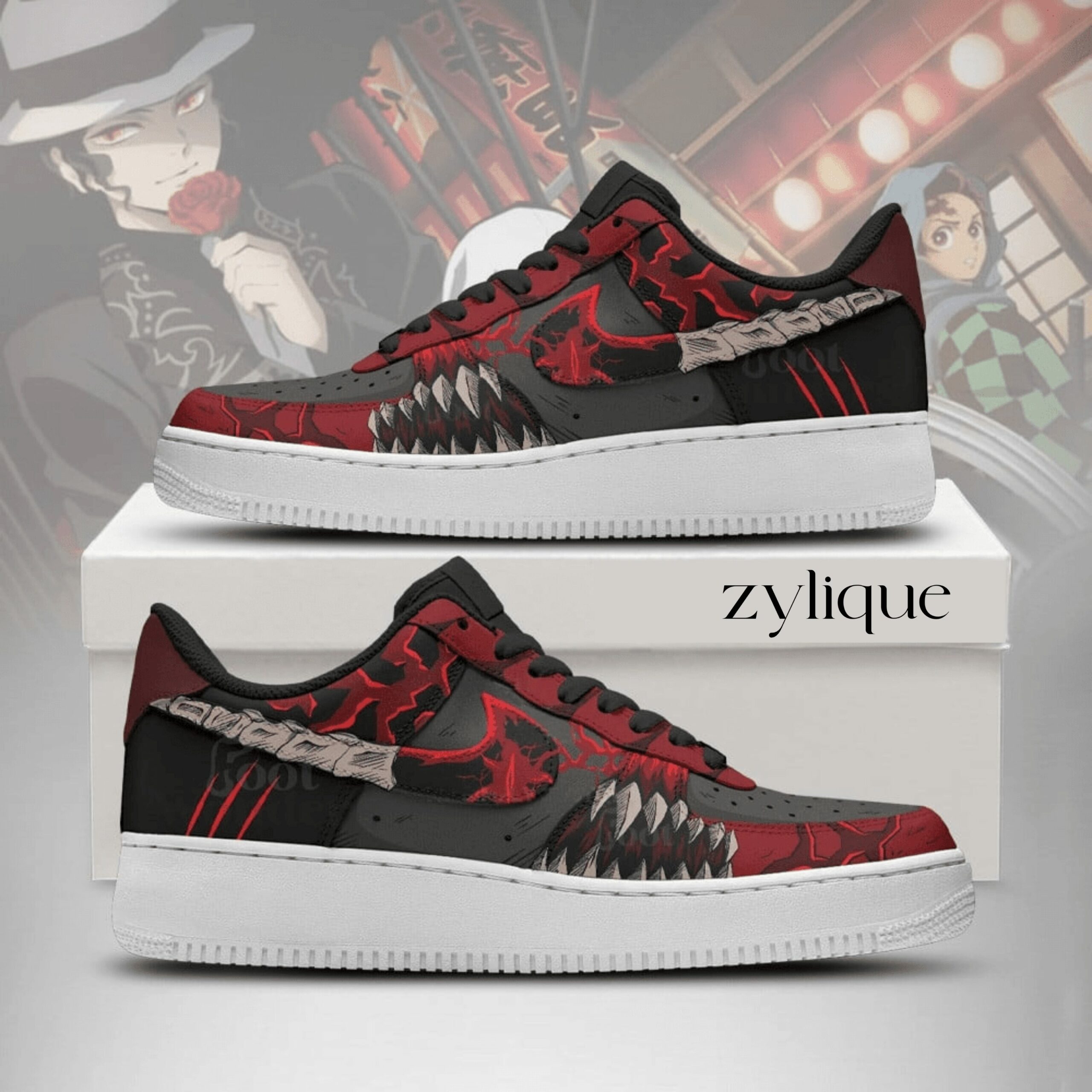 Muzan-Kibutsuji - Demon Slayer AF1 Style Shoes