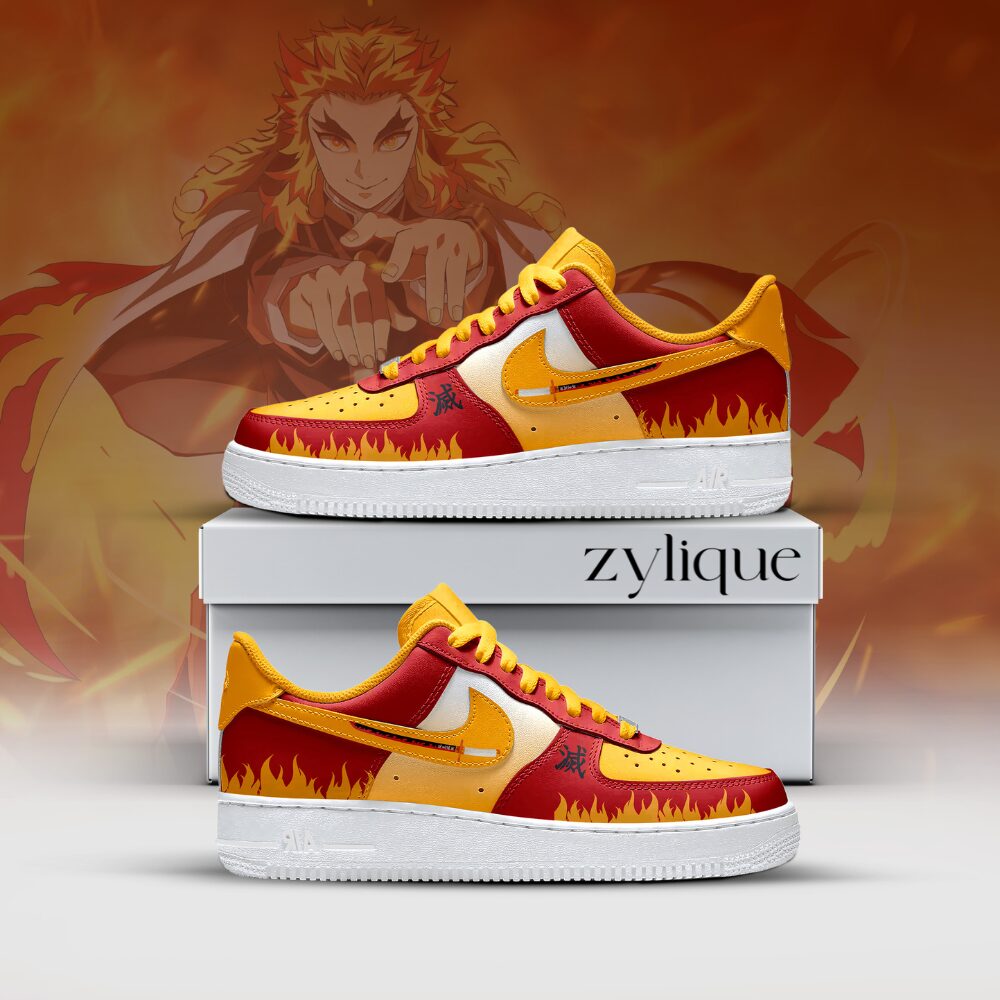 Kyojuro Rengoku - Demon Slayer - AF1 Shoes v2