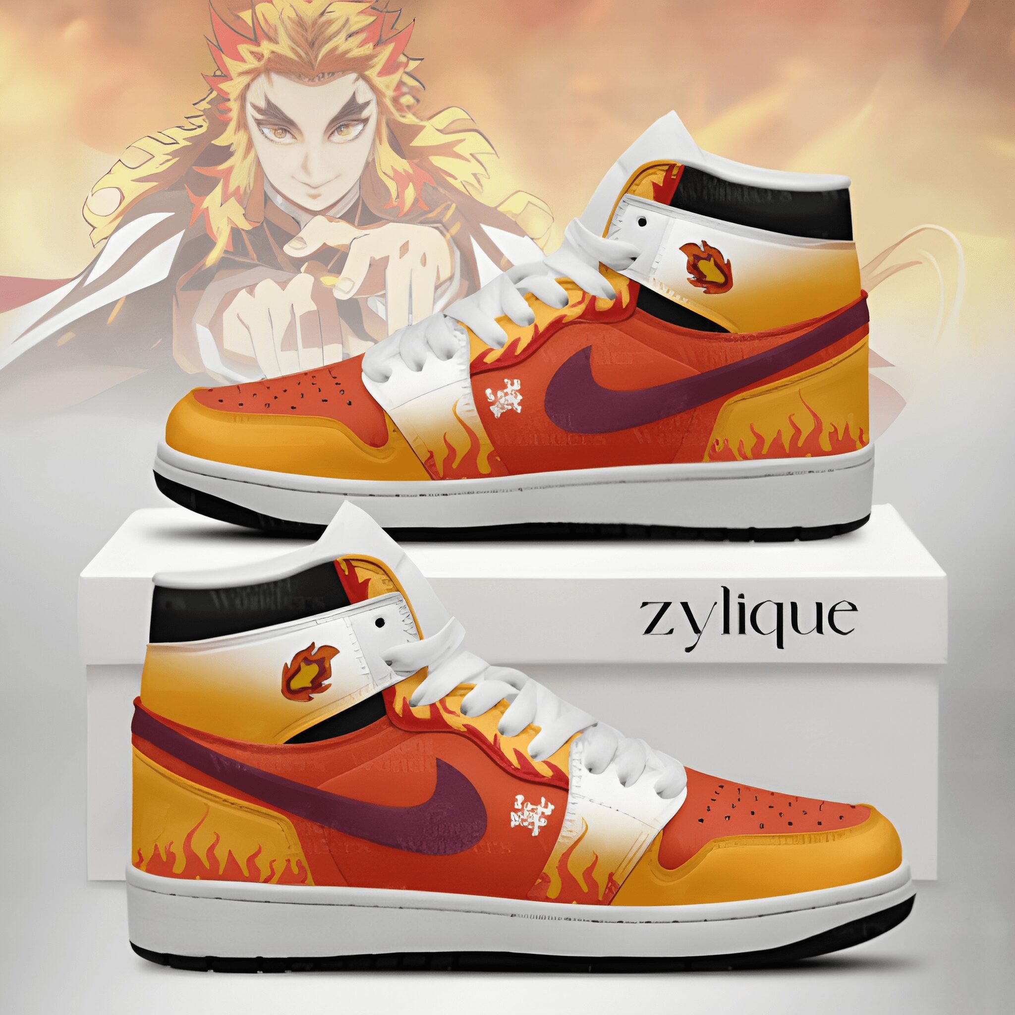 Kyojuro -Rengoku - Demon Slayer - J1 Shoes