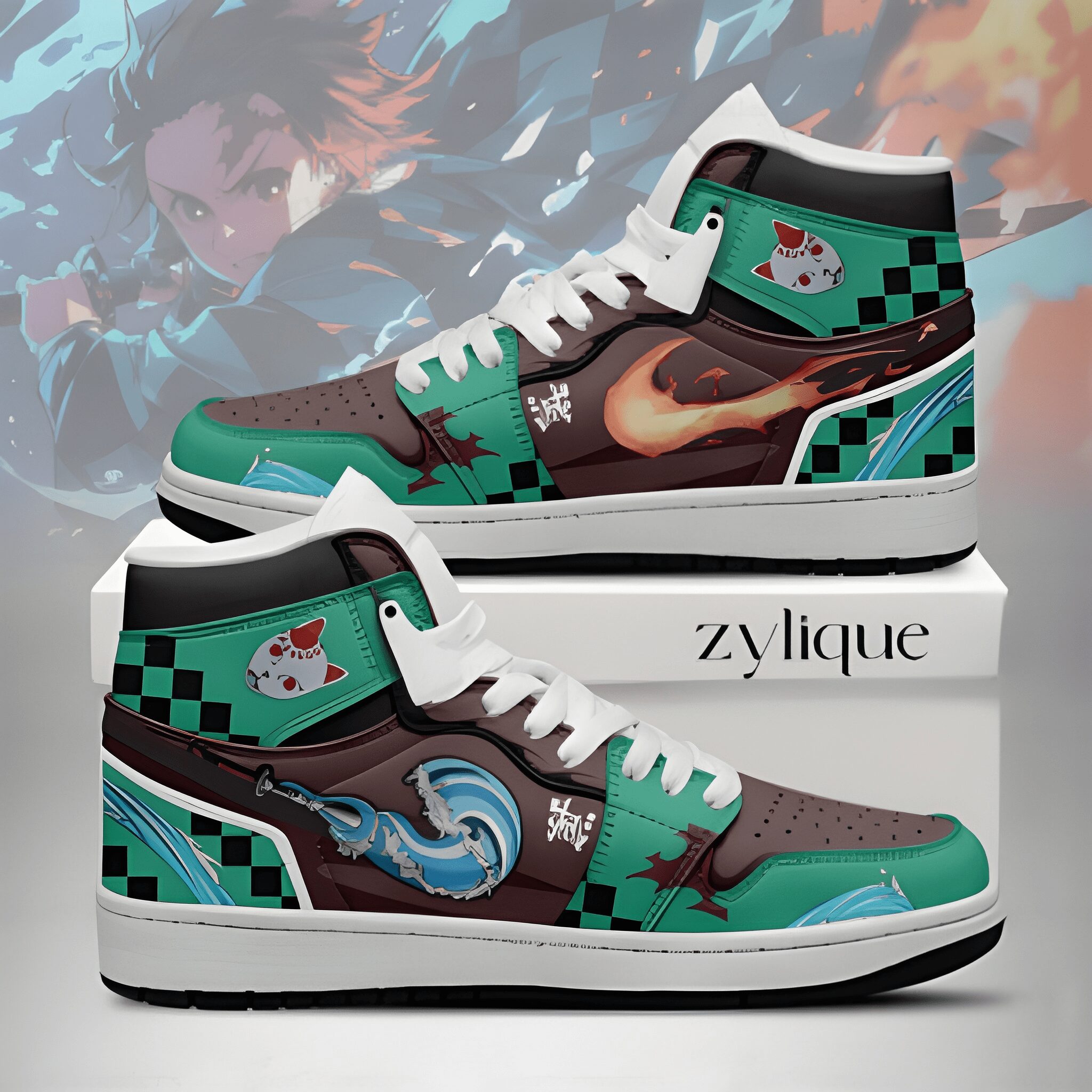 Kamado Tanjiro Water -Fire - Demon Slayer - J1 Shoes