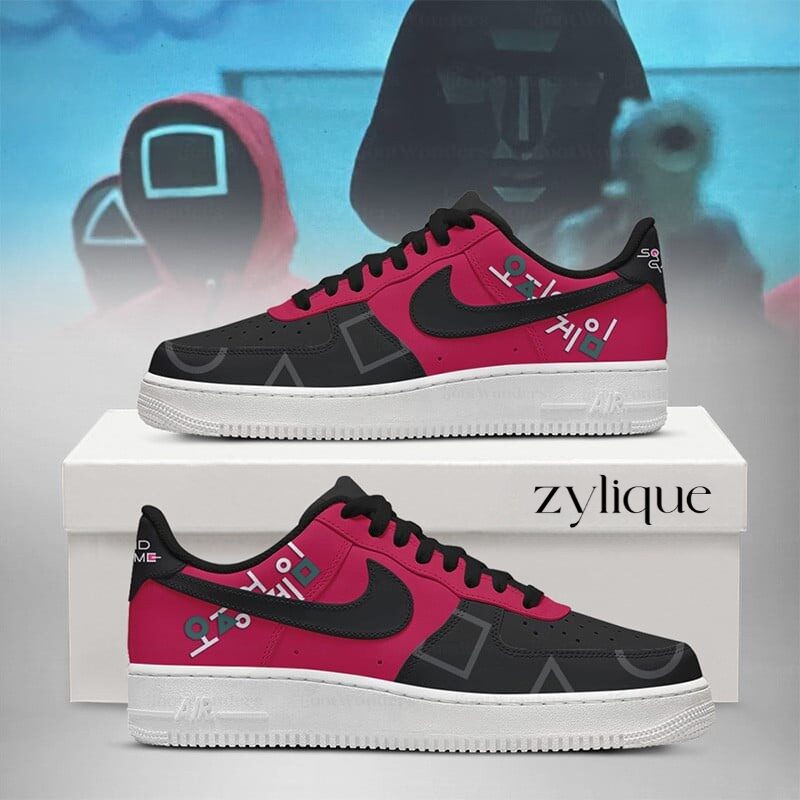 Black Mask - Squid Game 3 AF1 Shoes