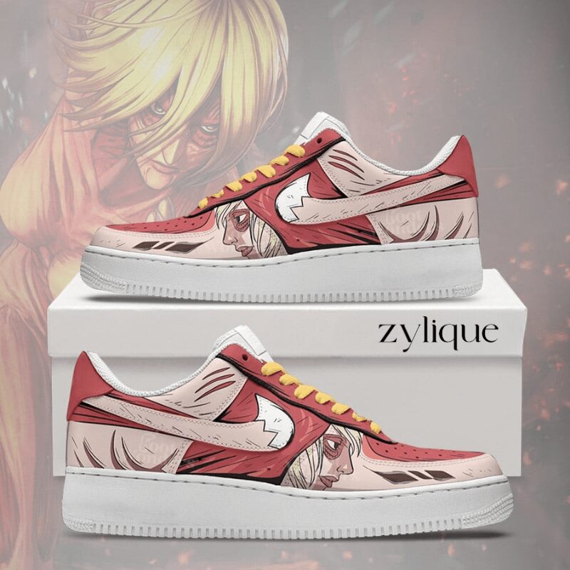 Female Titan  - Attack On Titan AF1 Shoes