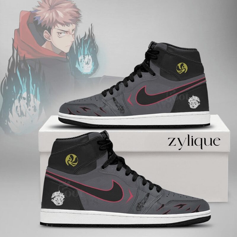 Itadori Jujutsu Kaisen AJ1 High Top Style Shoes